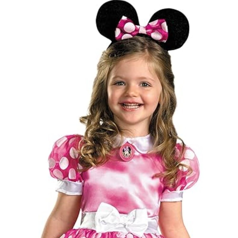Brand new Disney Minnie Mouse Pink Dress Costume Size (4-6x)